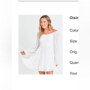 Altar’d State Long Sleeve Dress Size Small